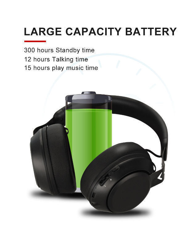 MTL1 BT - 1000mAh Bluetooth headphone BK,type C Charging cable,3.5mm audio cable
