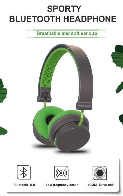 MTL4S Bluetooth headset Sporty Wireless Headphone On Ear Design Foldable & Portable Built-in MIC