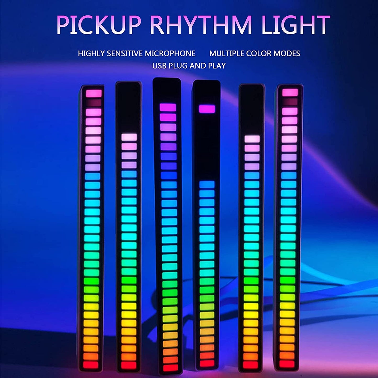 RGB Sound control LED light app control pickup voice activated