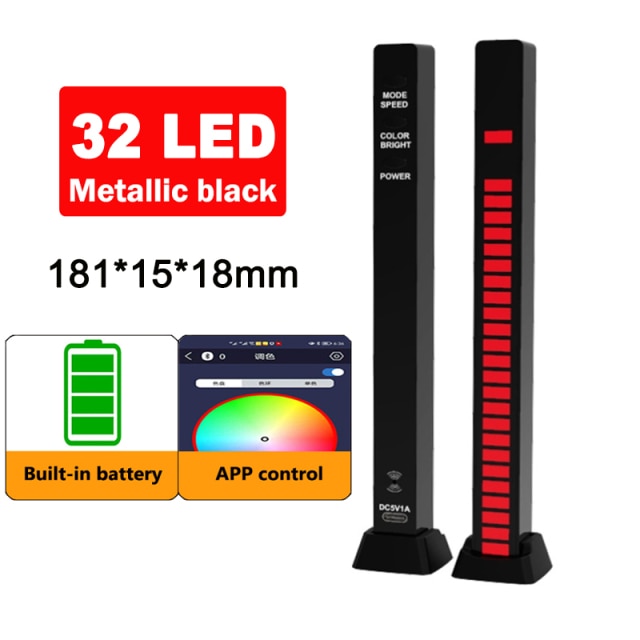 RGB Sound control LED light app control pickup voice activated