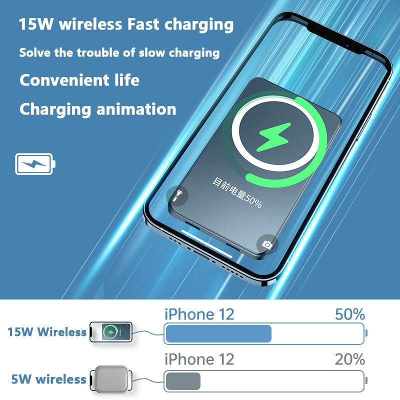 Magnetic Fast Wireless Power Bank For iPhone