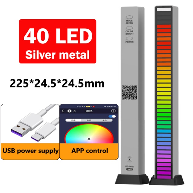 RGB Sound control LED light app control pickup voice activated