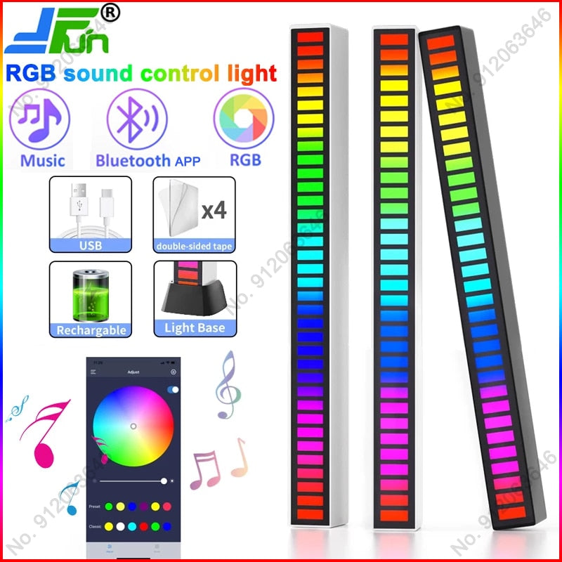 RGB Sound control LED light app control pickup voice activated
