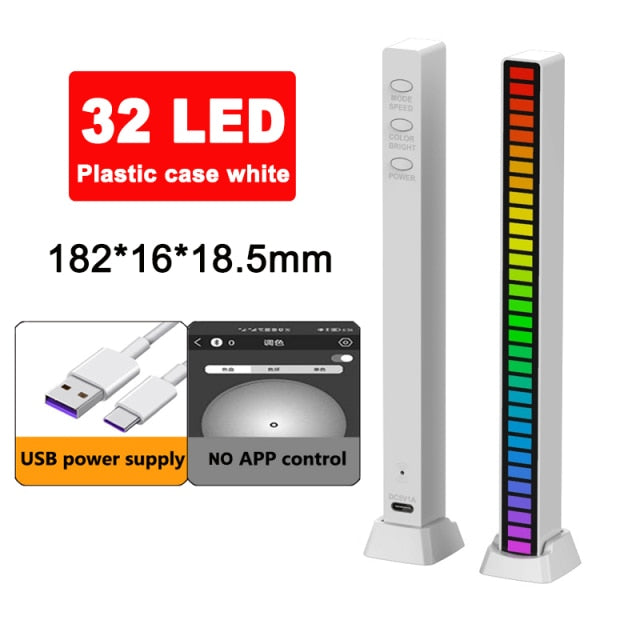 RGB Sound control LED light app control pickup voice activated