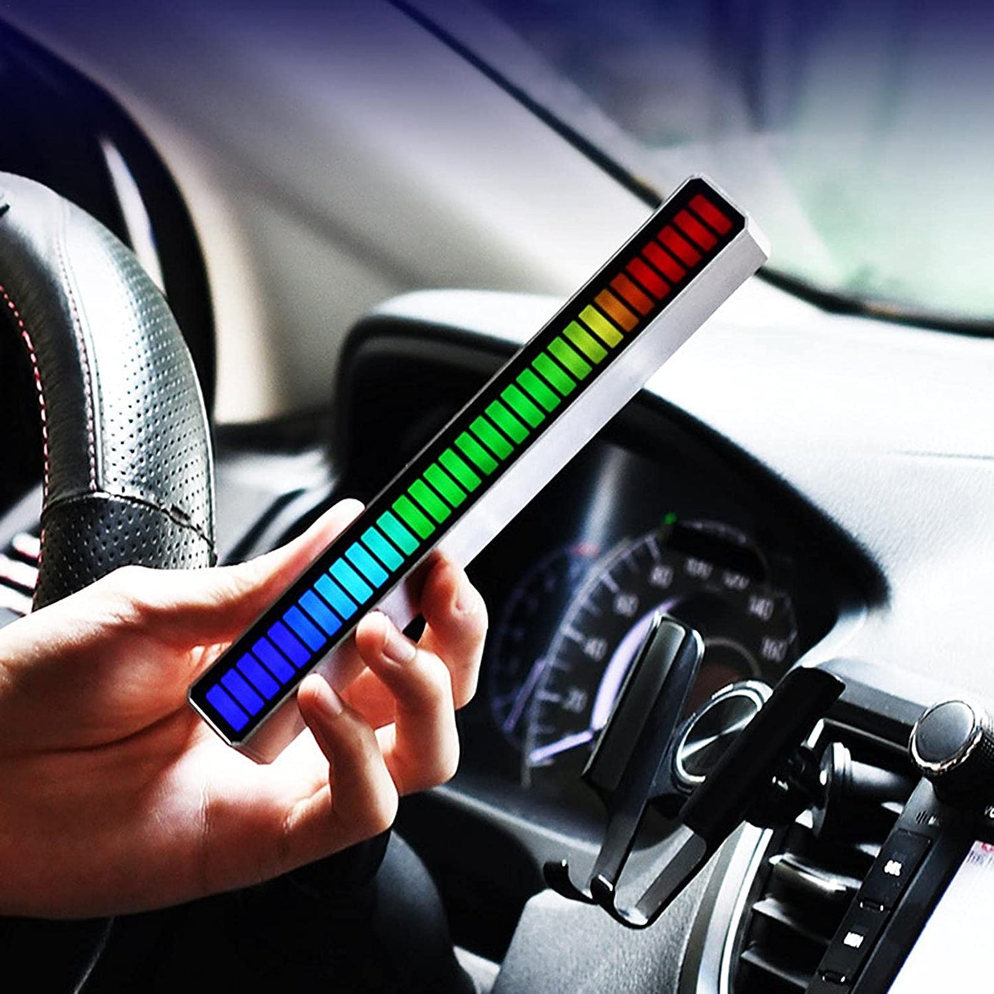 RGB Sound control LED light app control pickup voice activated