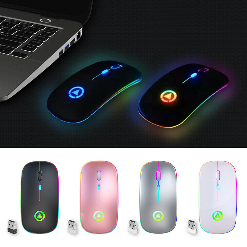 Mouse Wireless Bluetooth Ricaricabile USB RGB 1600 DPI 2,4 GHz Compute – LA  MAISON SMARTECH