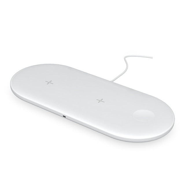 15W Fast Wireless Charger Standion 3 In 1 Qi Charging Dock For iPhone 12 11 Pro XS MAX XR X 8 Apple Watch SE 6 5 4 3 AirPods Pro