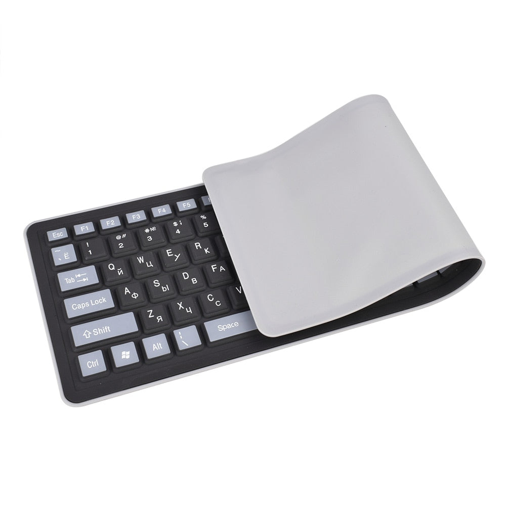 103keys Russian Keyboard Letters Silicon Teclado Layout USB Interface Russian Keyboard Flexible Teclado PC Desktop Laptop Wired