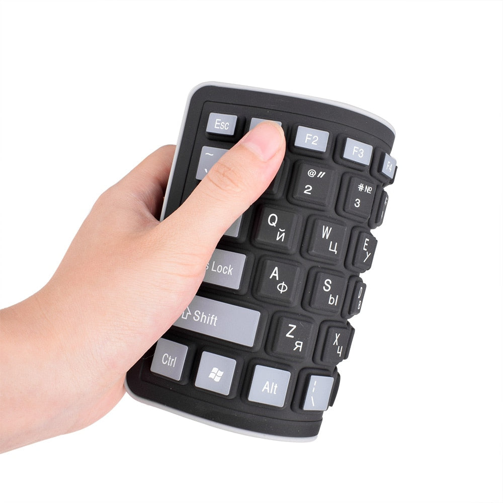 103keys Russian Keyboard Letters Silicon Teclado Layout USB Interface Russian Keyboard Flexible Teclado PC Desktop Laptop Wired