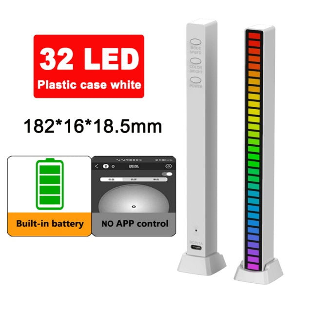 RGB Sound control LED light app control pickup voice activated