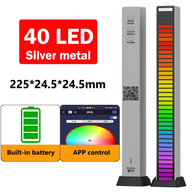 RGB Sound control LED light app control pickup voice activated