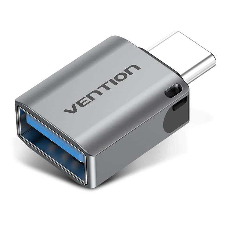 USB-C Male to USB 3.0 Female OTG Adapter Gray Aluminum Alloy Type